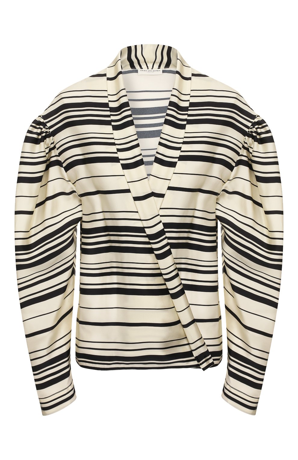 Блузка из смеси вискозы и шелка DRIES VAN NOTEN черного цвета по цене 72650 руб., арт. 201-10784-9408, фото 1 Блузка из смеси вискозы и шелка DRIES VAN NOTEN, арт. 201-10784-9408, фото 1