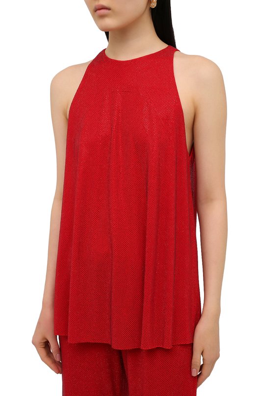 Топ из вискозы Alexandre Vauthier Красный, фото 3