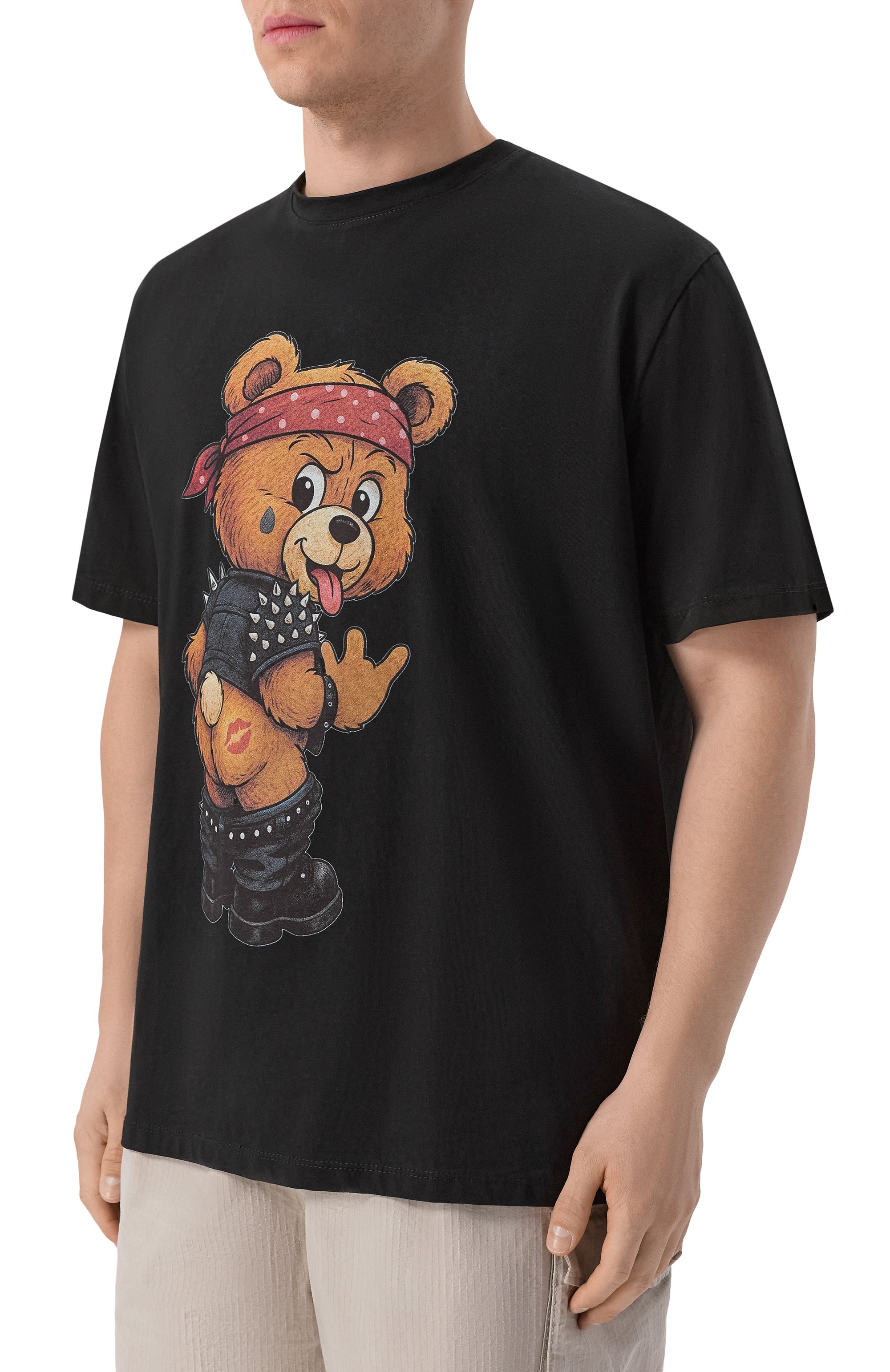 Хлопковая футболка BISIBIGLIO черного цвета по цене 14950 руб., арт. TEDDY C0RASS, фото 3 Хлопковая футболка BISIBIGLIO, арт. TEDDY C0RASS, фото 3