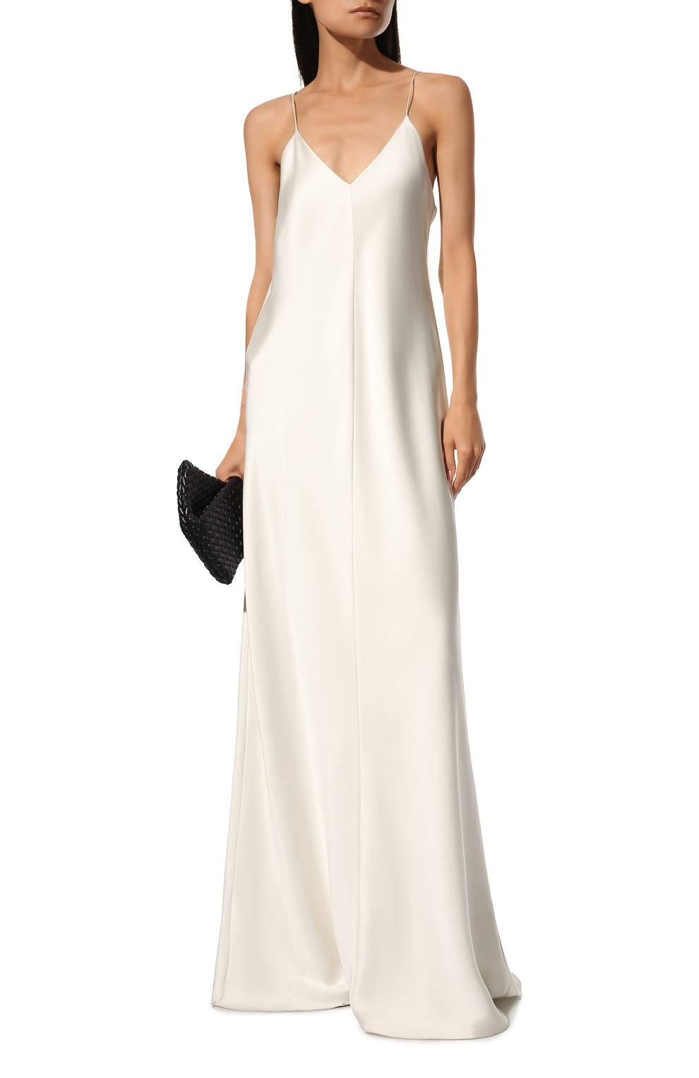 Атласное платье THE ROW белого цвета по цене 556500 руб., арт. 1267W441, фото 2 Атласное платье THE ROW, арт. 1267W441, фото 2