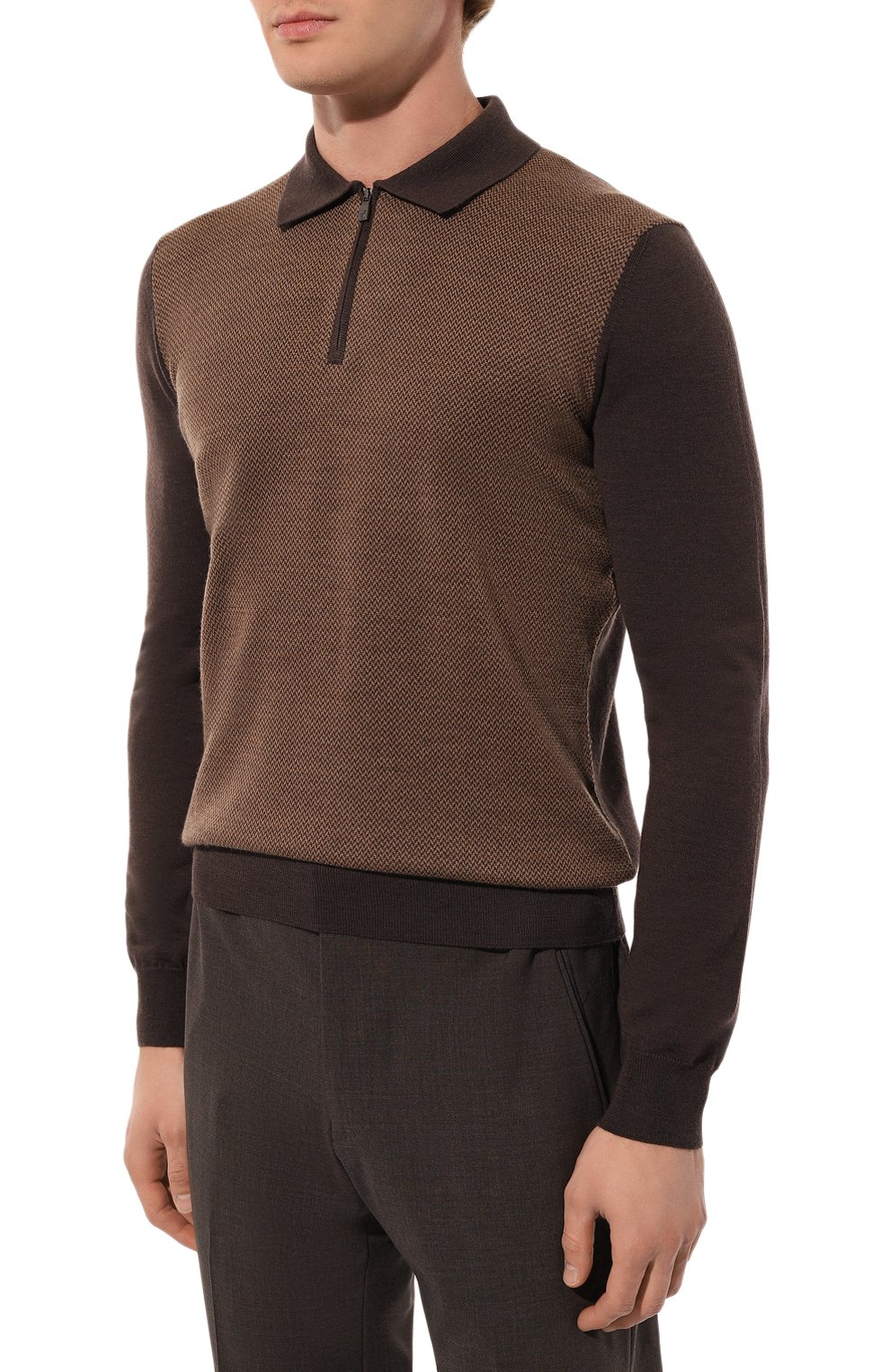 Шерстяное поло CORNELIANI, арт. 94M50X-9425188, фото 3