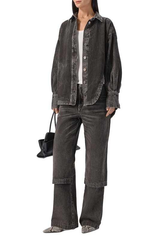 Джинсовая рубашка The Attico 260WCB00068/CCC129WS Серый  260WCB00068/CCC129WS Фото 2