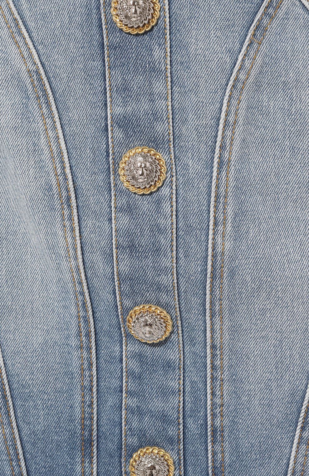 Джинсовая юбка BALMAIN, арт. DF1LBA22/DE53, фото 5