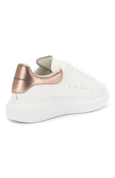 Кожаные кеды ALEXANDER MCQUEEN, арт. 462214/WHFBU, фото 4
