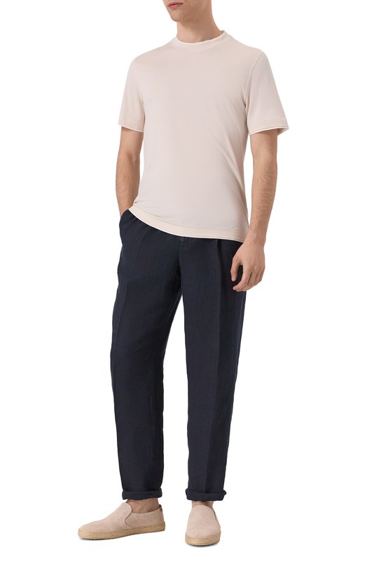 Хлопковая футболка Brunello Cucinelli M0B137427 Бежевый  M0B137427 Фото 2