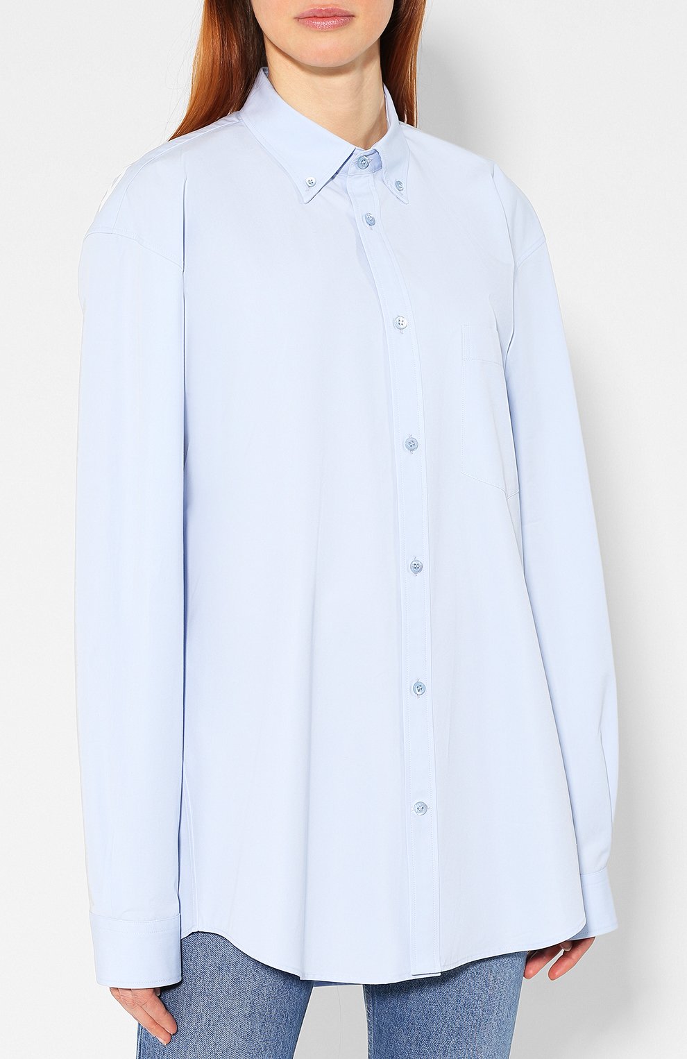 Хлопковая рубашка BALENCIAGA, арт. 571253/TWB04, фото 3