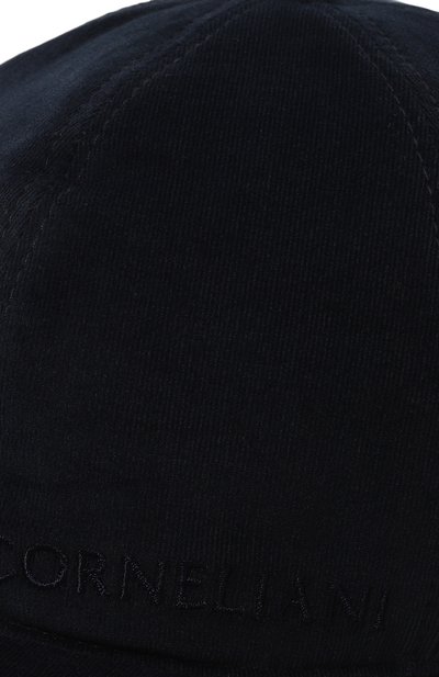 Вельветовая бейсболка CORNELIANI темно-синего цвета по цене 26300 руб., арт. 940508-9429205, фото 3 Вельветовая бейсболка CORNELIANI, арт. 940508-9429205, фото 3