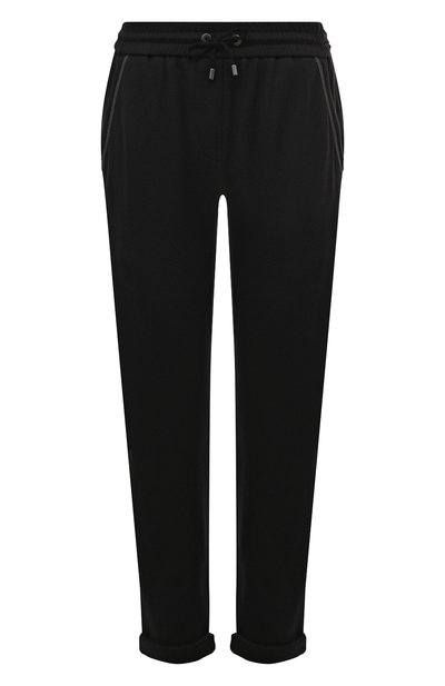 Женские брюки из хлопка и шелка BRUNELLO CUCINELLI, арт. MD828B1066