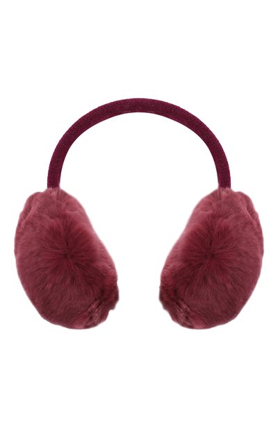 Шерстяные наушники с меховой отделкой YVES SALOMON ENFANT, арт. 20WEA310XXREXW, фото 1