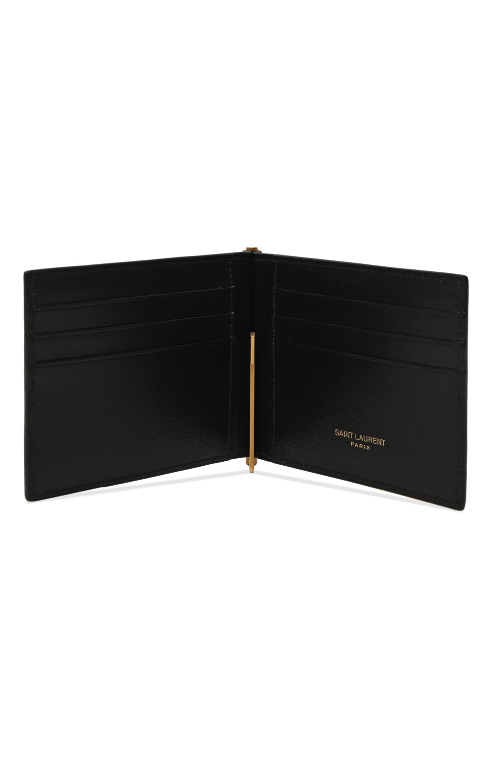 Кожаный зажим для купюр SAINT LAURENT, арт. 607738/02G0W, фото 3