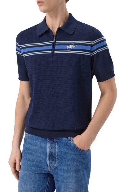 Поло из хлопка и шелка ZILLI, арт. KZP002M0142V0C000, фото 3