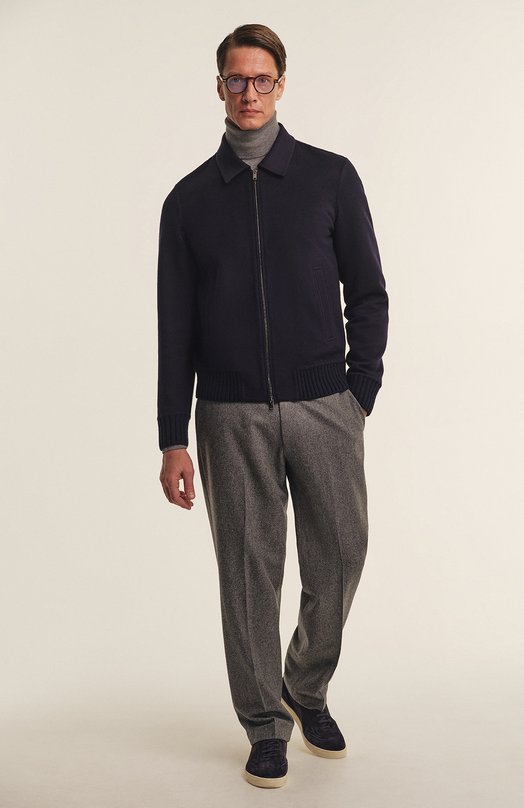 Замшевые кеды Hybrid Brunello Cucinelli MZUSIB2252 Синий  MZUSIB2252 Фото 7