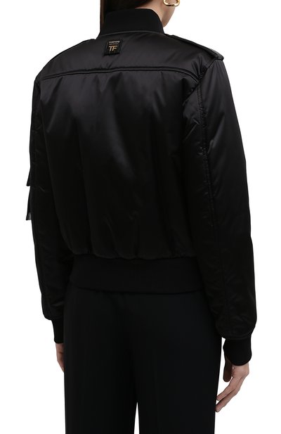 Бомбер TOM FORD черного цвета по цене 313500 руб., арт. CSL687-LET005, фото 4 Бомбер TOM FORD, арт. CSL687-LET005, фото 4