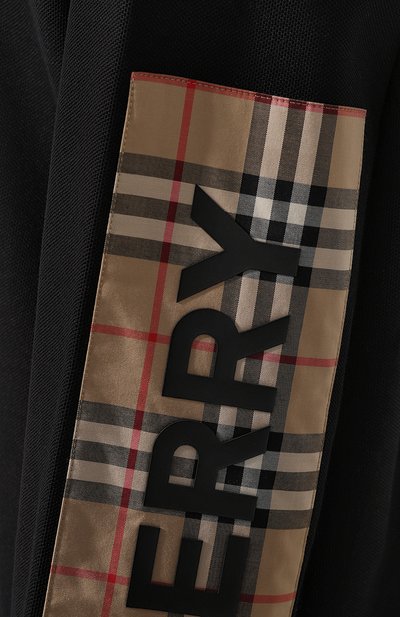 Хлопковое поло BURBERRY черного цвета по цене 66900 руб., арт. 8024542, фото 5 Хлопковое поло BURBERRY, арт. 8024542, фото 5