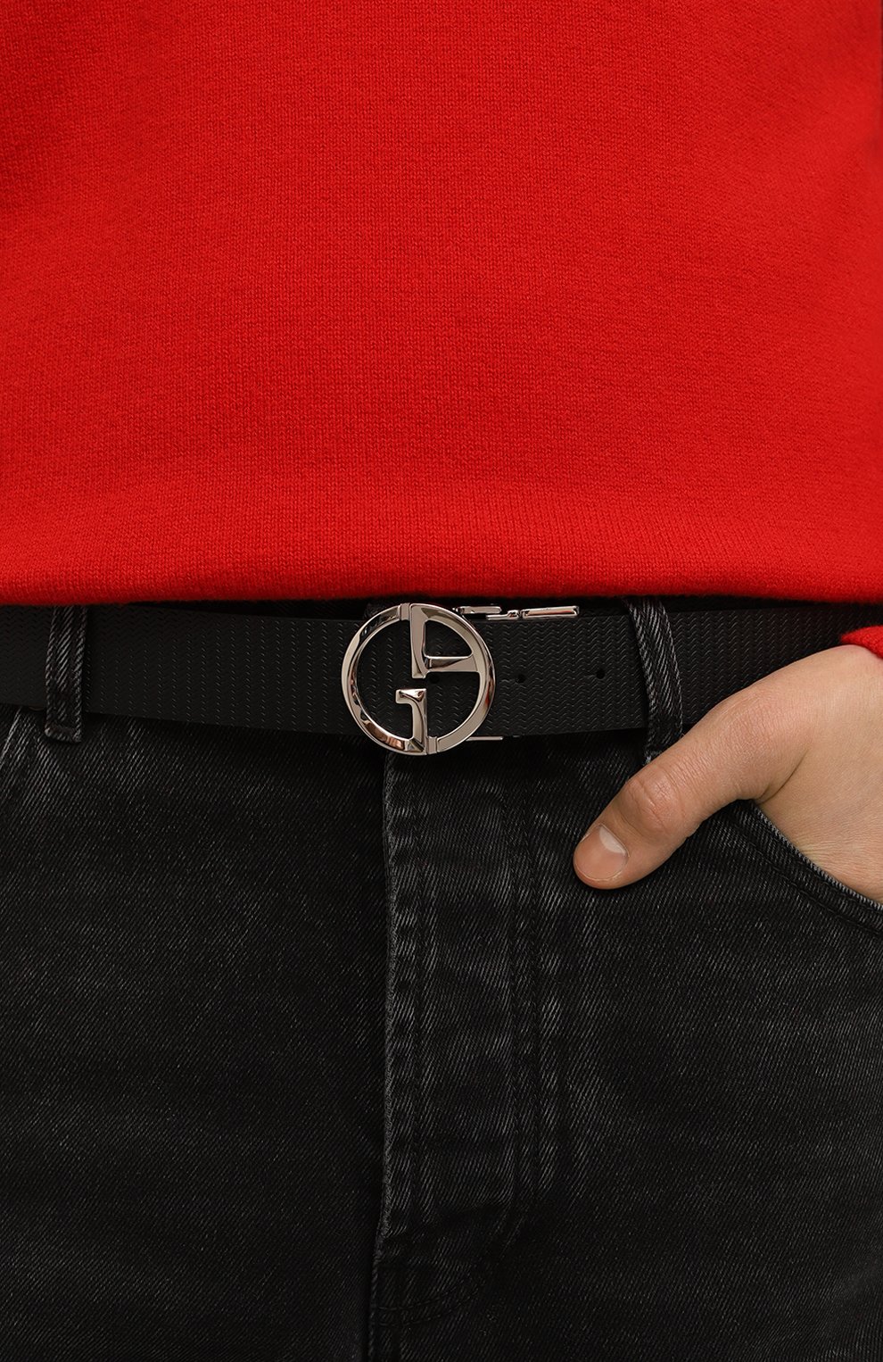 Кожаный ремень GIORGIO ARMANI, арт. Y2S494/YS16E, фото 2