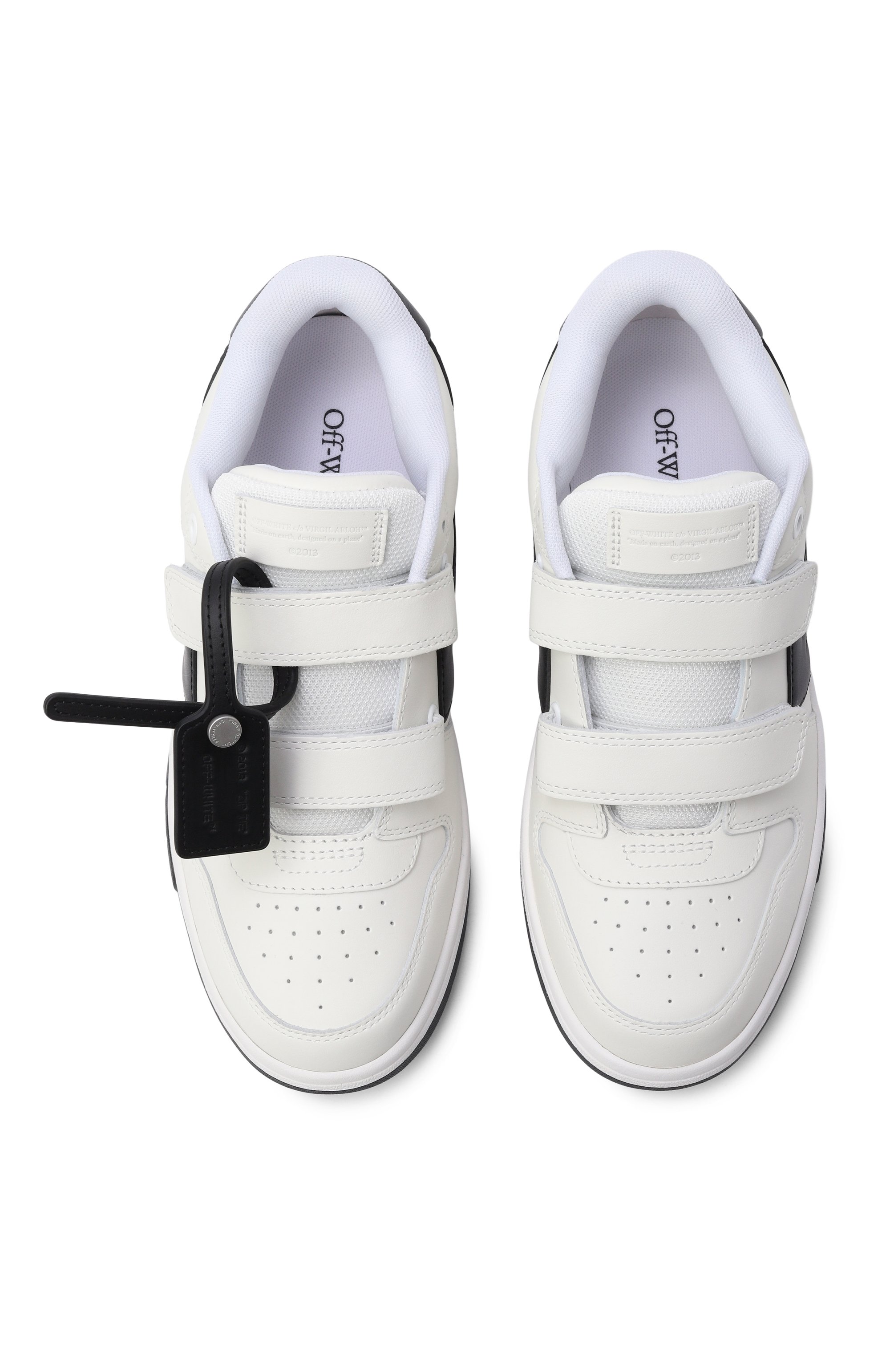 Комбинированные кеды out of office OFF-WHITE, арт. 0BIA008C99LEA002_001, фото 4