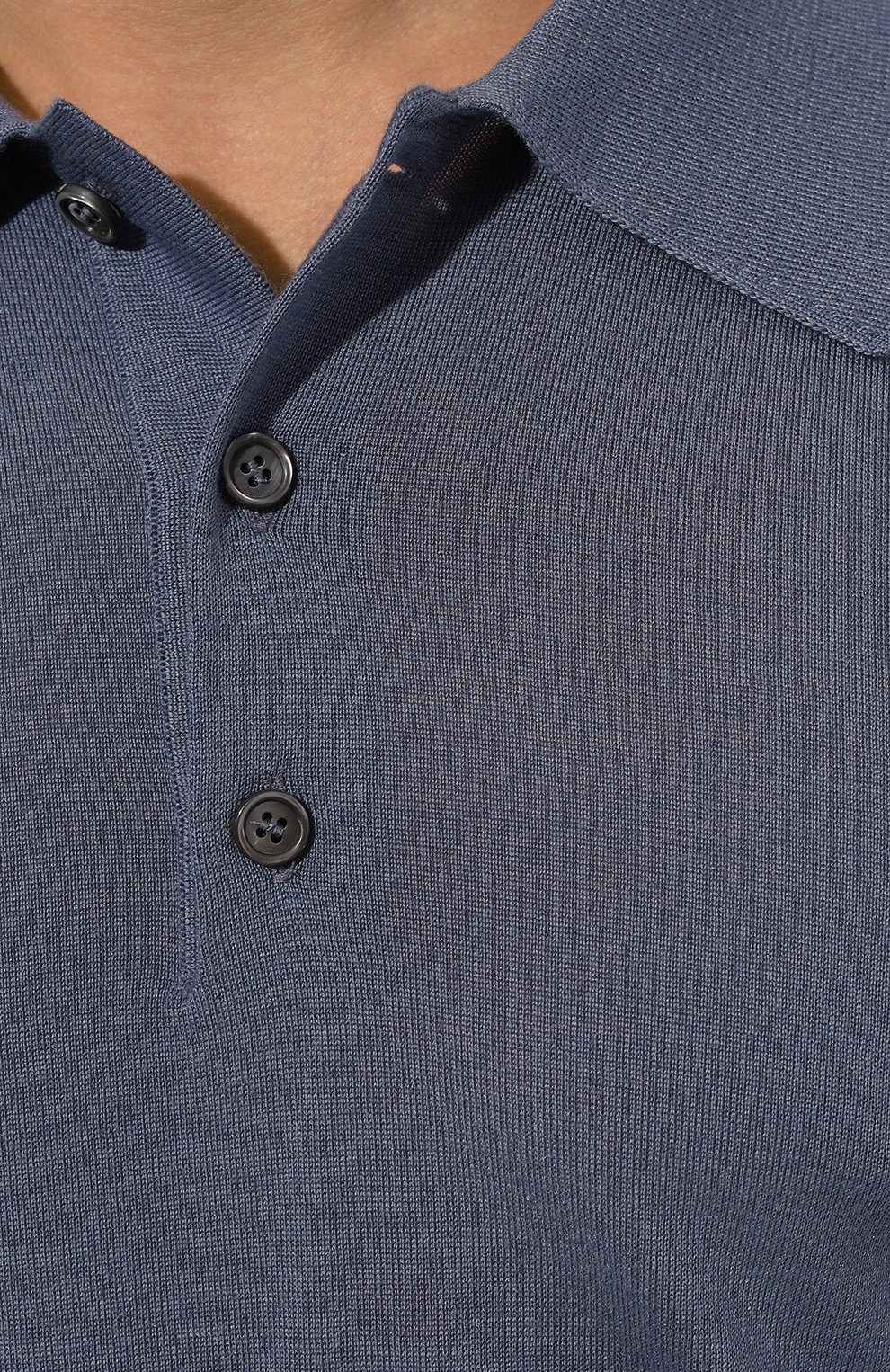 Поло из кашемира и шелка BRIONI тёмно-голубого цвета по цене 174500 руб., арт. UMR30LP1K82, фото 5 Поло из кашемира и шелка BRIONI, арт. UMR30LP1K82, фото 5