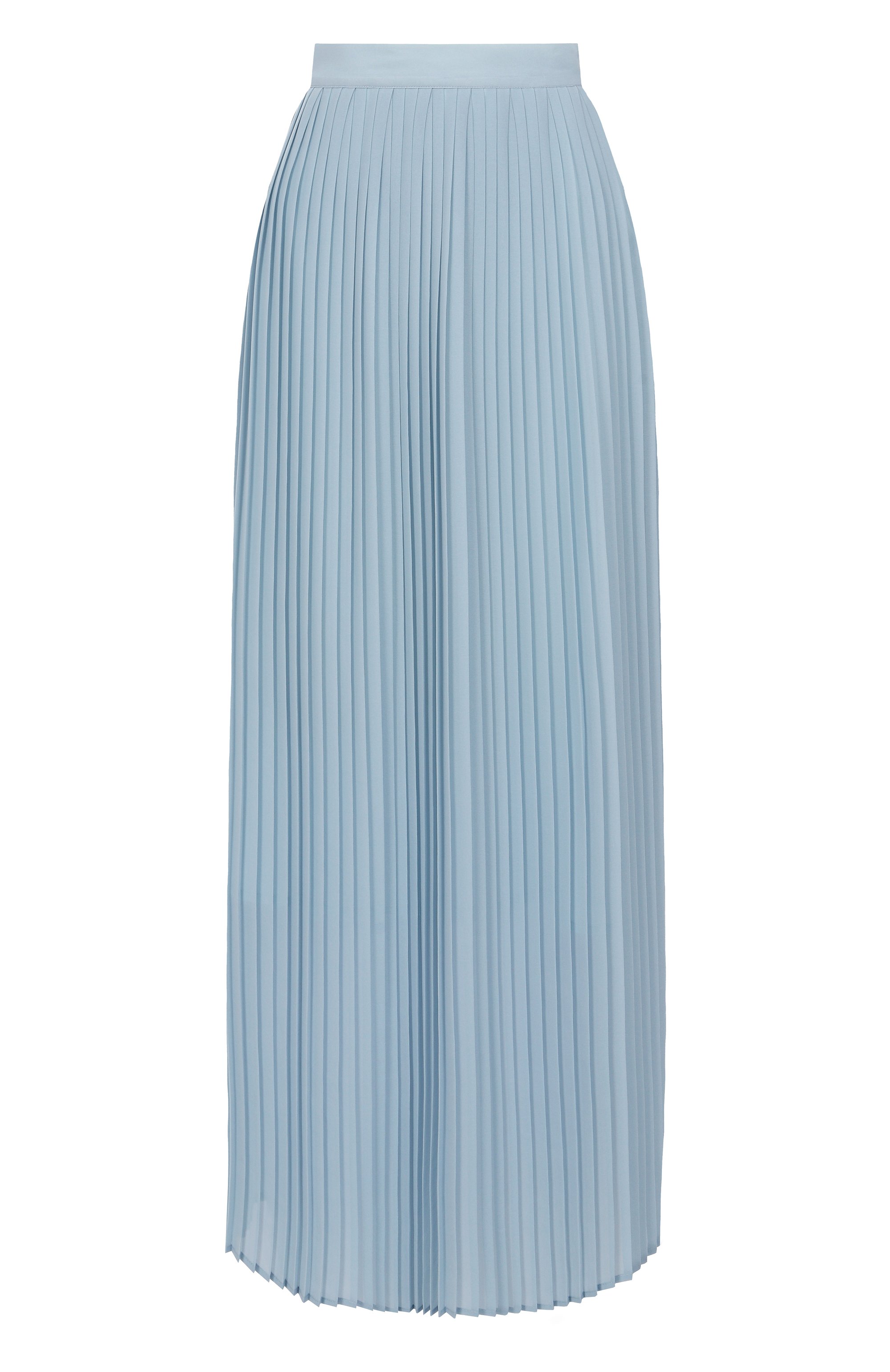 Плиссированная юбка MVST голубого цвета по цене 119000 руб., арт. WS61-622MU/SILK, фото 1 Плиссированная юбка MVST, арт. WS61-622MU/SILK, фото 1