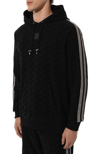 Хлопковое худи BALMAIN, арт. BH1JT200/JG41, фото 3
