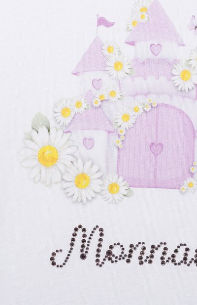 Хлопковая футболка MONNALISA, арт. 39C614., фото 3