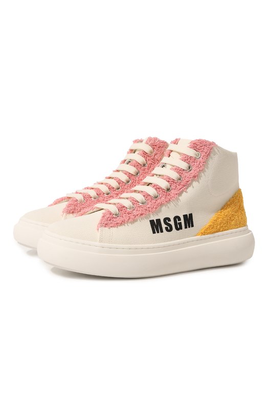 

Высокие кеды MSGM kids, Кремовый