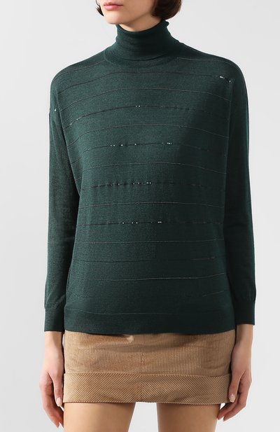 Водолазка из смеси кашемира и шелка BRUNELLO CUCINELLI, арт. M13830813, фото 3