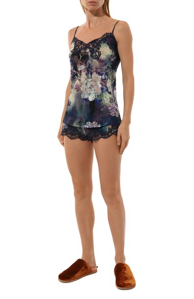 Пижама из вискозы и хлопка LISE CHARMEL синего цвета по цене 50800 руб., арт. ALH4277-ALH0177, фото 2 Пижама из вискозы и хлопка LISE CHARMEL, арт. ALH4277-ALH0177, фото 2