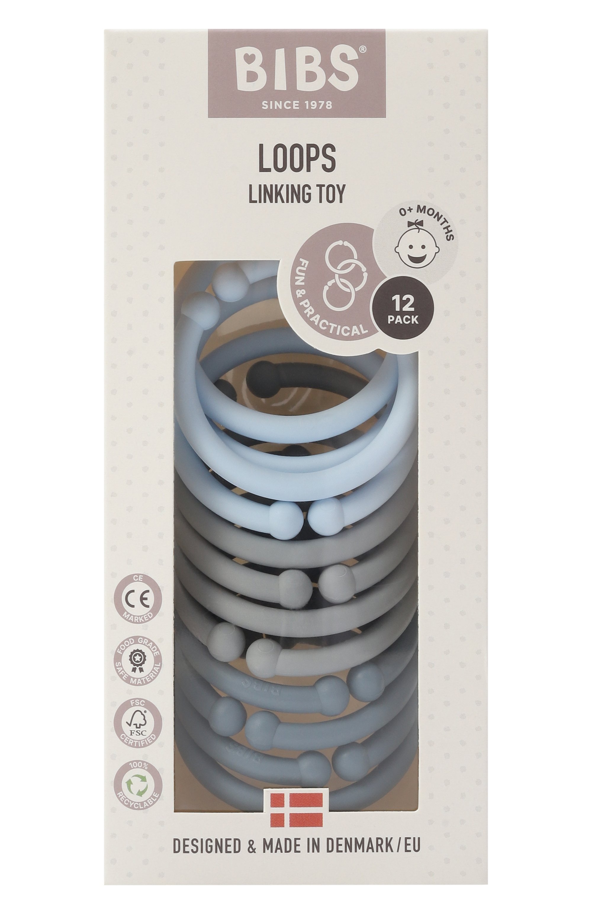 Набор из 12 колец-держателей BIBS, арт. 900230, фото 1