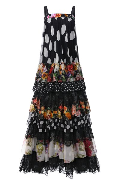 Женское платье из шелка и вискозы DOLCE & GABBANA, арт. F6K7WT/HS10S
