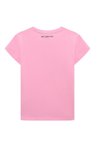 Хлопковая футболка KARL LAGERFELD KIDS, арт. Z30111, фото 2