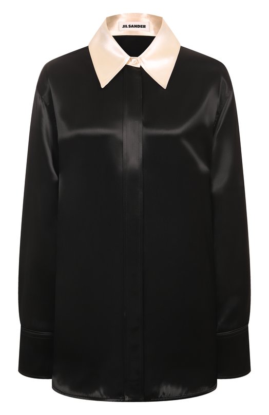 Атласная рубашка Jil Sander J03DL0208/J66292 Чёрный J03DL0208/J66292