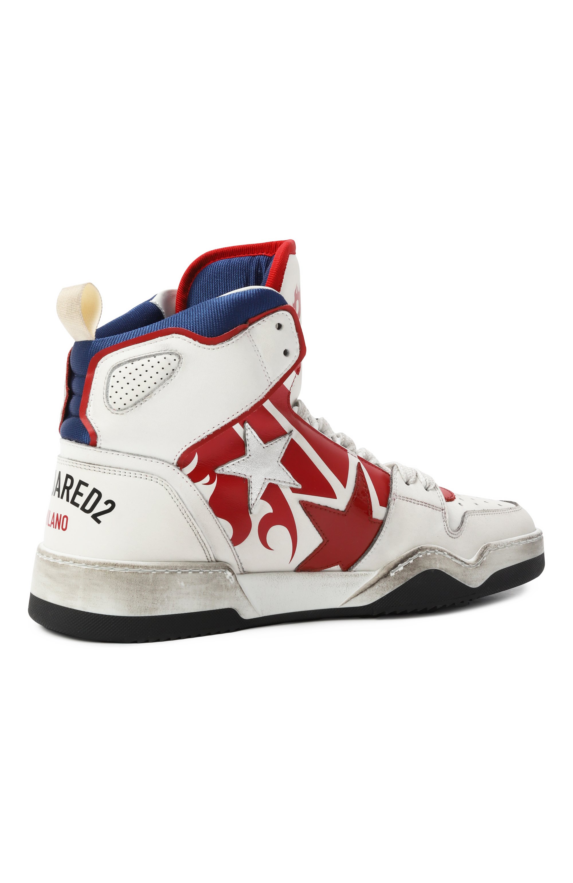 Кожаные кеды spiker DSQUARED2, арт. SNM0429, фото 5