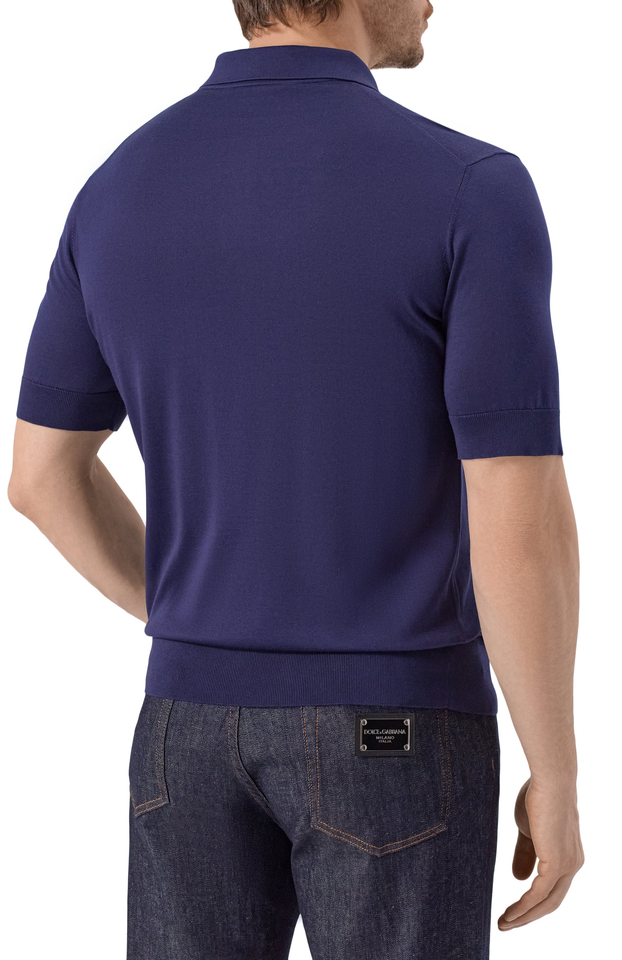 Шелковое поло DOLCE & GABBANA, арт. GXZ02Z/JBS05, фото 4