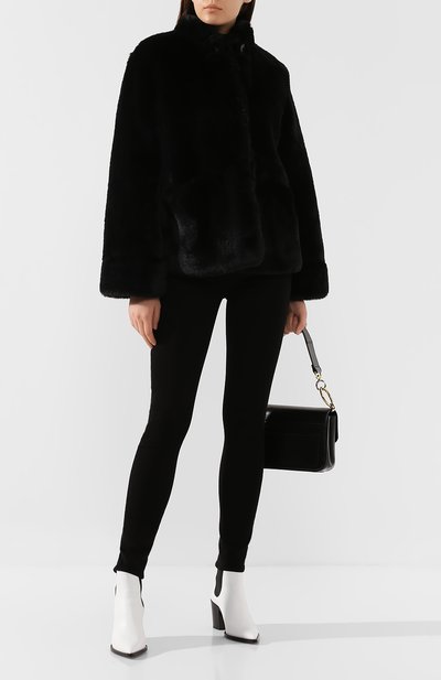 Укороченная шуба из эко-меха EMPORIO ARMANI, арт. 6G2B83/2NUPZ, фото 2