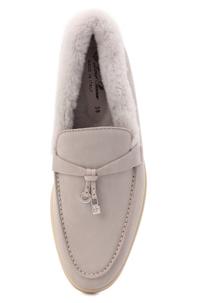 Замшевые лоферы summer charms walk LORO PIANA бежевого цвета по цене 131000 руб., арт. FAL9227, фото 5 Замшевые лоферы summer charms walk LORO PIANA, арт. FAL9227, фото 5