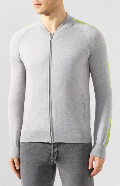 Кардиган из смеси хлопка и кашемира GRAN SASSO серого цвета по цене 47350 руб., арт. 57101/23212, фото 3 Кардиган из смеси хлопка и кашемира GRAN SASSO, арт. 57101/23212, фото 3