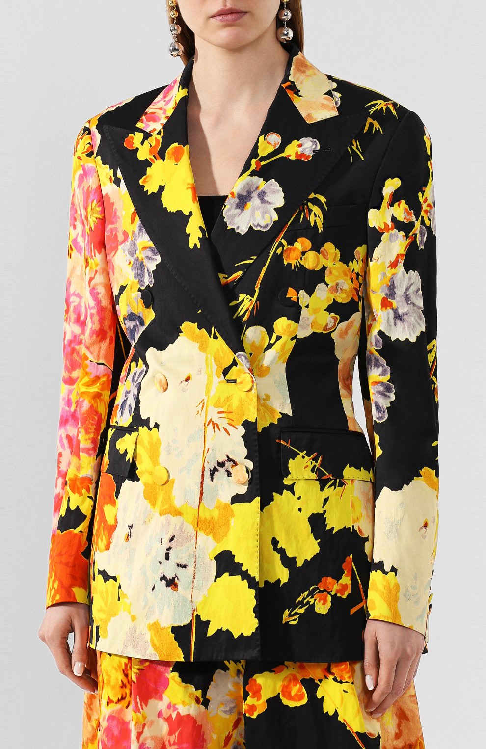 Жакет из смеси вискозы и хлопка DRIES VAN NOTEN, арт. 201-10421-9059, фото 3