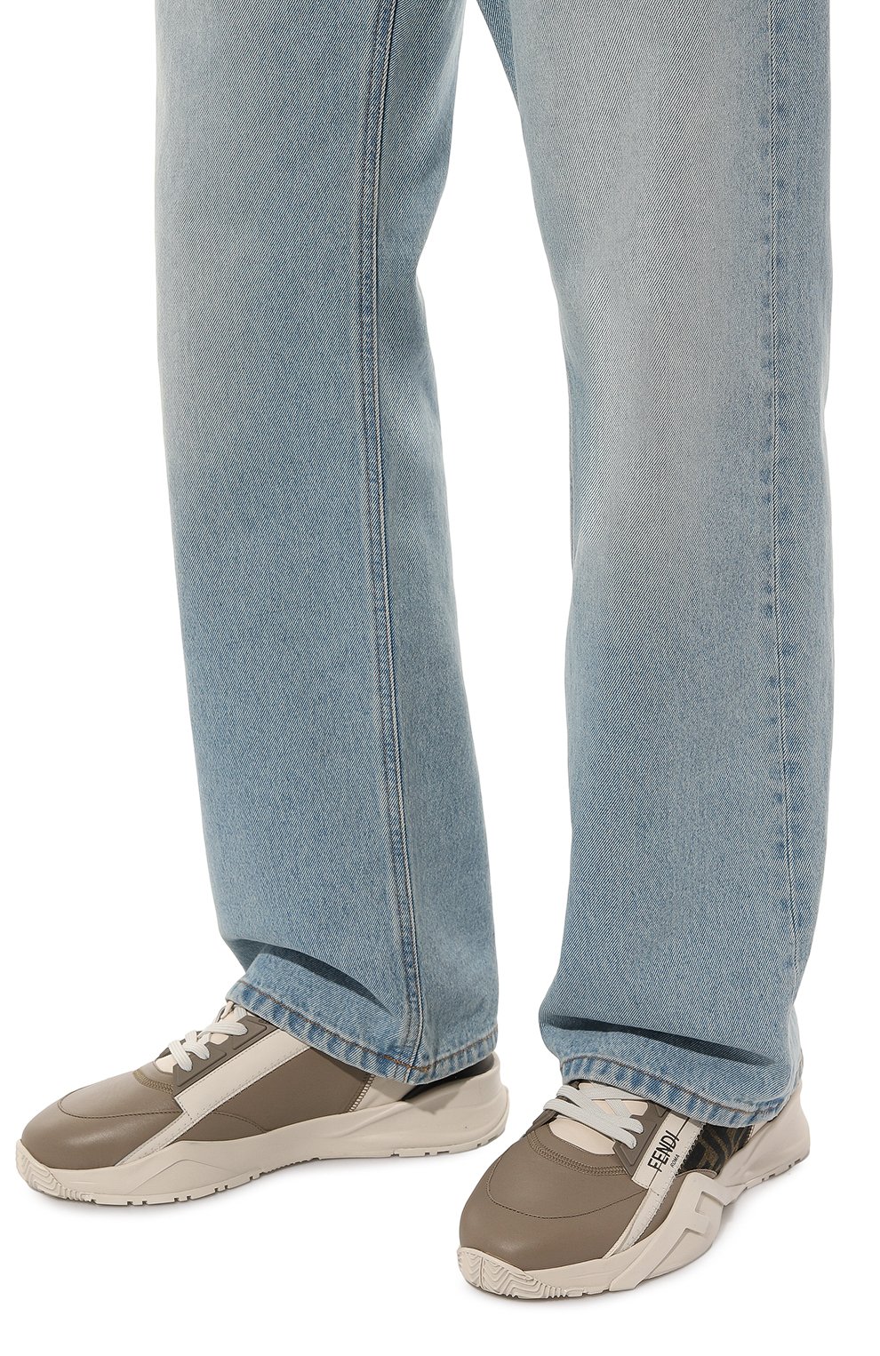 Комбинированные кроссовки fendi flow FENDI, арт. 7E1392 AJZH, фото 3