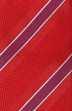 Мужской шелковый галстук BROUBACK красного цвета, арт. TIE 8CM/SS24 | Фото 4 (Материал: Текстиль, Шелк; Нос: Не проставлено; Материал сплава: Проставлено; Принт: С принтом)