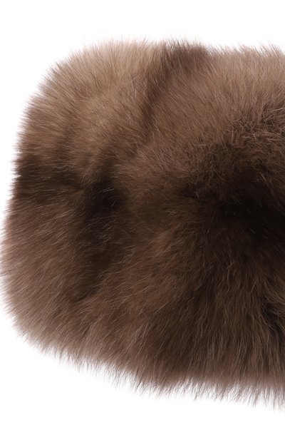 Меховая шапка-кубанка марина из соболя и норки FURLAND светло-коричневого цвета по цене 410000 руб., арт. 0195119750025100017, фото 3 Меховая шапка-кубанка марина из соболя и норки FURLAND, арт. 0195119750025100017, фото 3