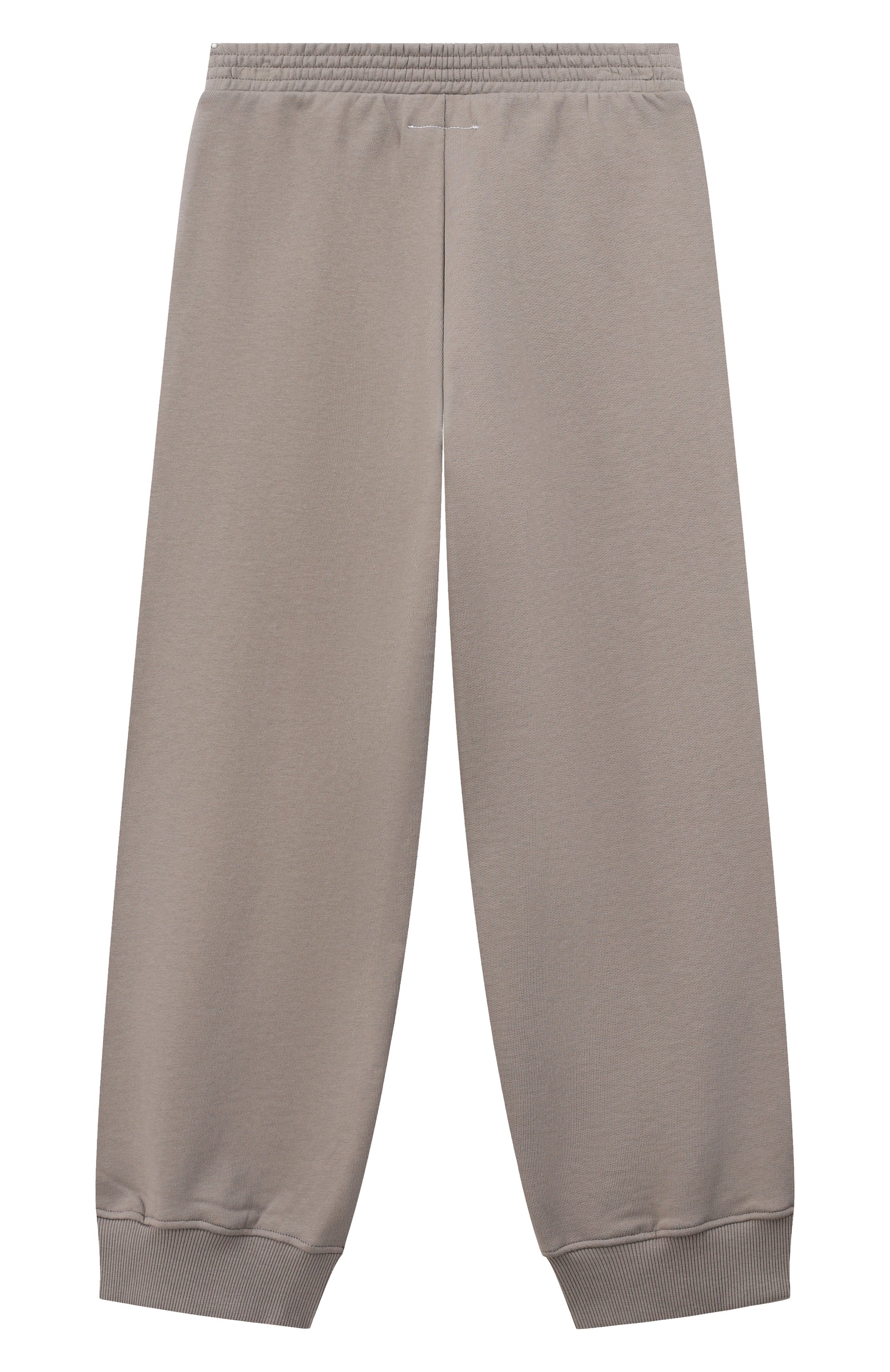 Хлопковые джоггеры MM6 серого цвета по цене 17300 руб., арт. M61000/MM02X, фото 2 Хлопковые джоггеры MM6, арт. M61000/MM02X, фото 2