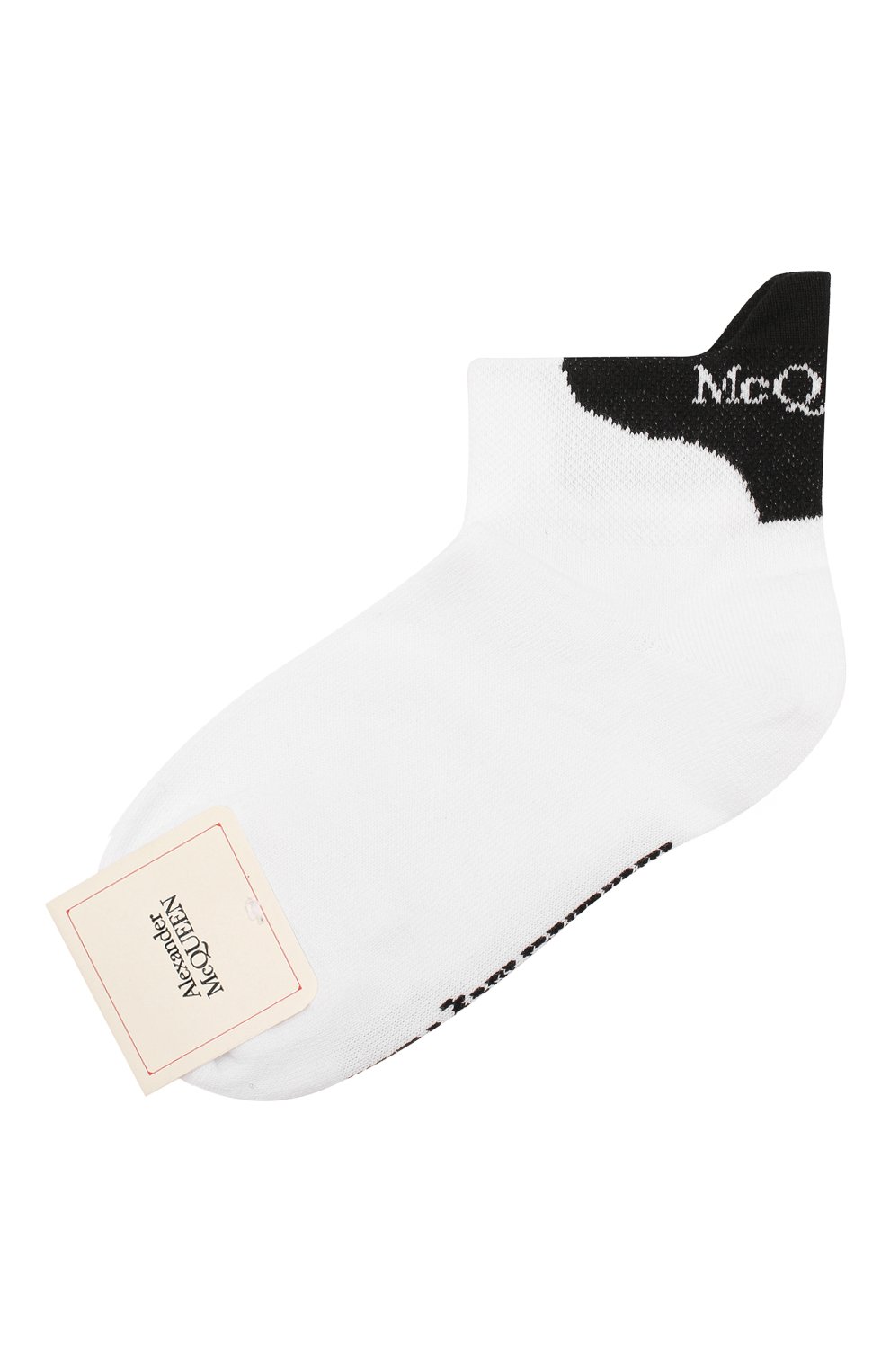 Хлопковые носки ALEXANDER MCQUEEN белого цвета по цене 10300 руб., арт. 572016/3C24Q, фото 1 Хлопковые носки ALEXANDER MCQUEEN, арт. 572016/3C24Q, фото 1