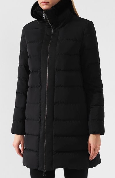 Стеганый пуховик с воротником-стойкой MONCLER, арт. D2-093-49363-20-54543, фото 3