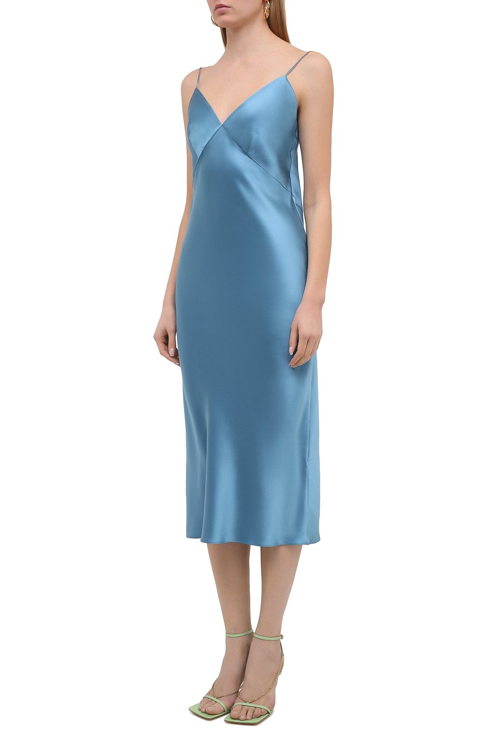 Шелковое платье OLIVIA VON HALLE голубого цвета по цене 34900 руб., арт. PS2148, фото 3 Шелковое платье OLIVIA VON HALLE, арт. PS2148, фото 3