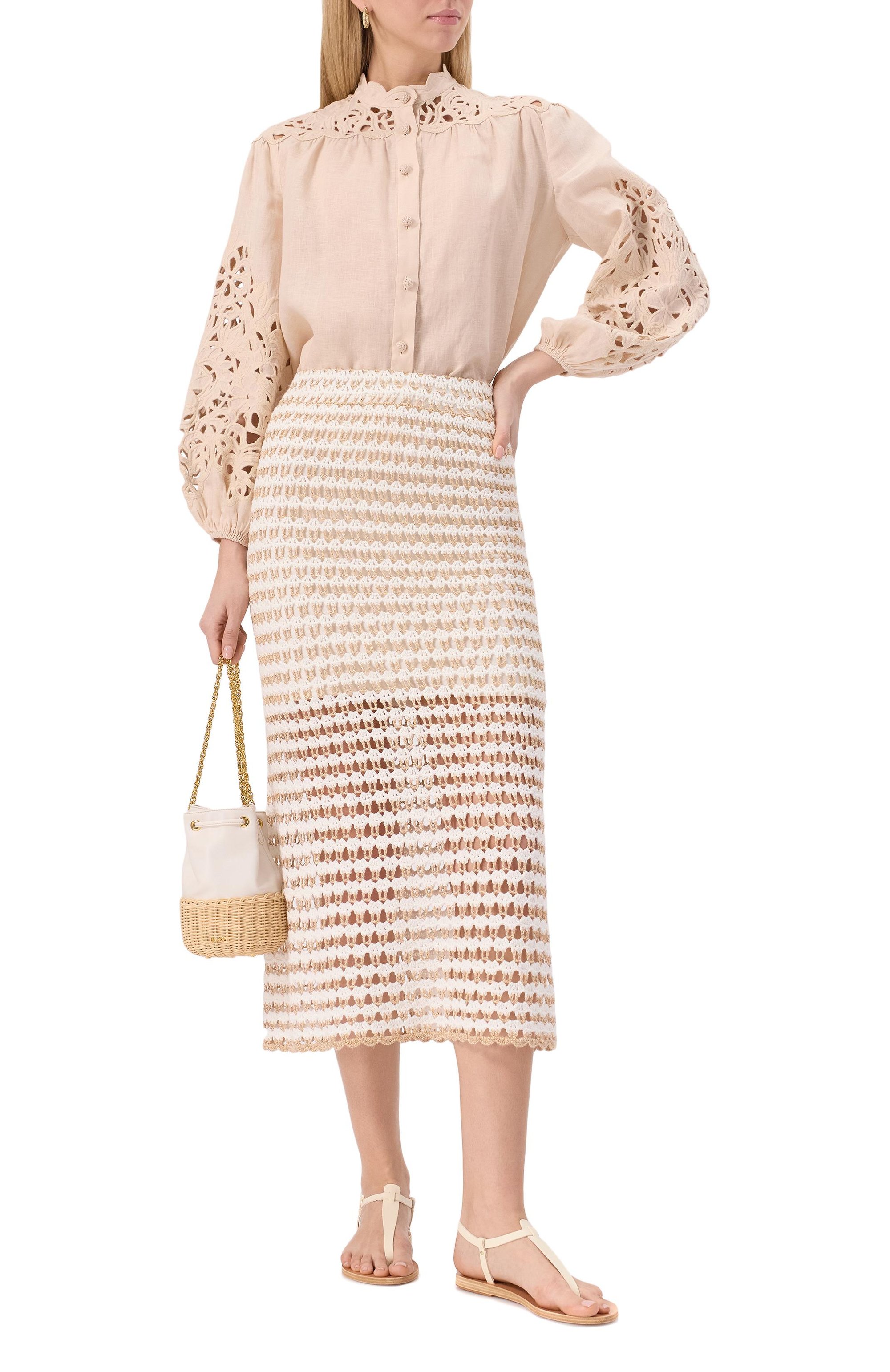 Хлопковая юбка ZIMMERMANN, арт. 1873SRS253, фото 2