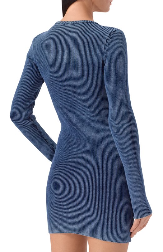 Хлопковое платье Diesel A21699/0ANAH Синий  A21699/0ANAH Фото 3