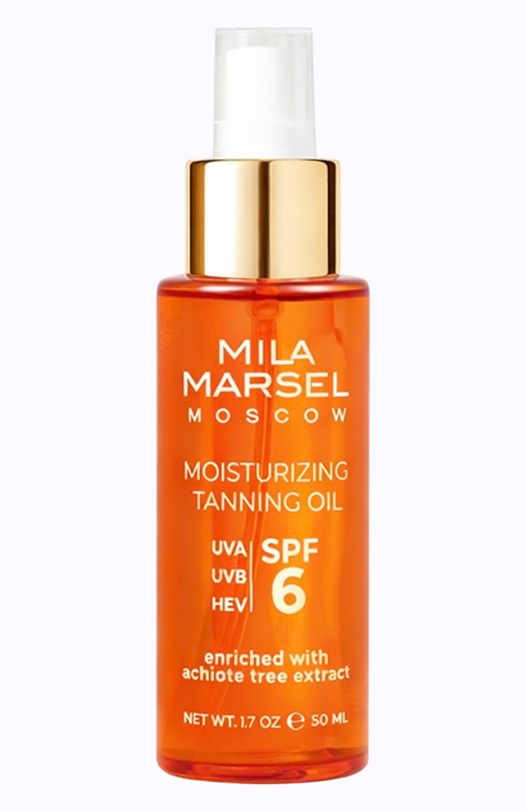 Увлажняющее масло для тела с эффектом загара spf 6 (50ml) MILAMARSEL, арт. 4630225092731, фото 1