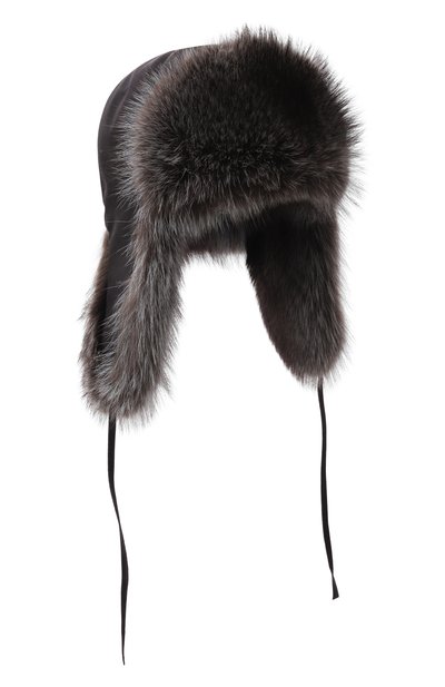 Мужская утепленная шапка-ушанка с отделкой из енота FURLAND, арт. 0001113910004600006