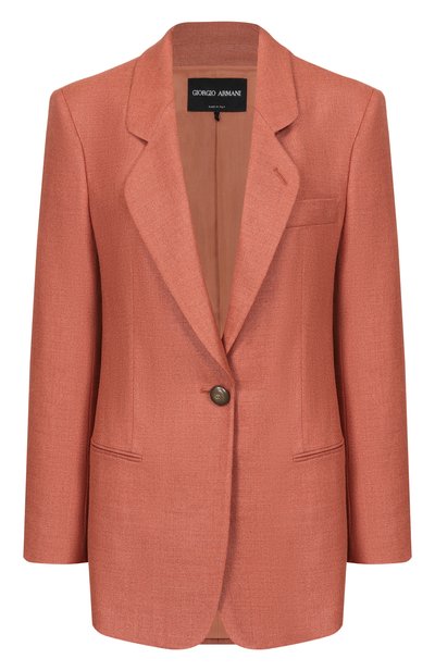 Женский жакет из шелка и шерсти GIORGIO ARMANI, арт. GW002824/TE20034