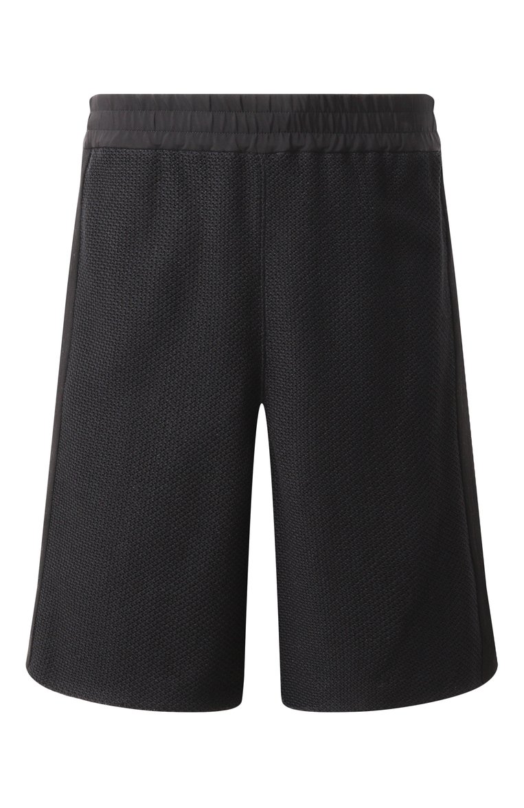 Мужские хлопковые шорты JIL SANDER черного цвета, арт. J22MU0131/J20258 | Фото 1 (Длина Шорты М: Ниже колена; Принт: Без принта; Стили: Минимализм; Случай: Повседневный; Материал внешний: Хлопок, Синтетический материал)